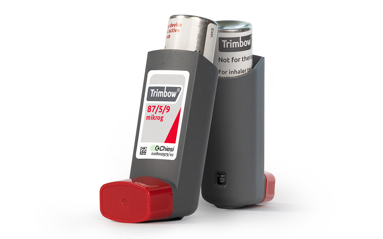 Chiesis Trimbow sprayinhalator för Astma-KOL